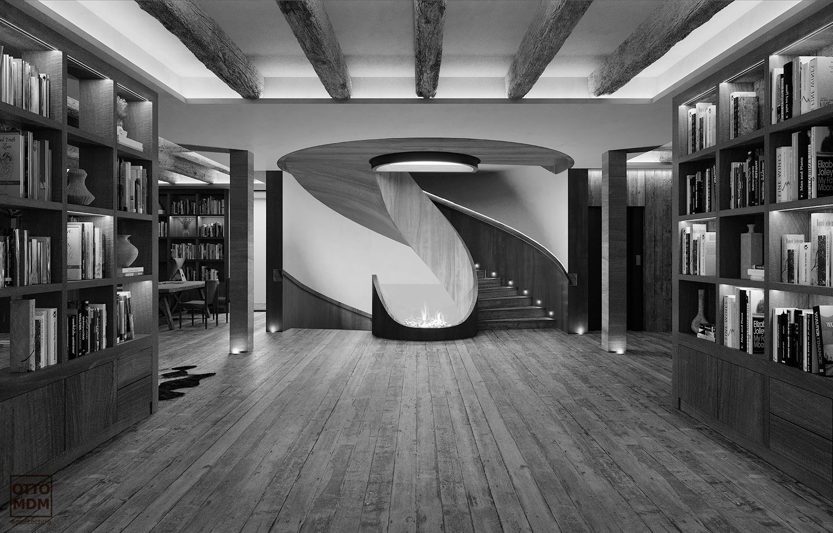 Lobby Hotel Maribel Sierra Nevada - Otto Medem Arquitectura