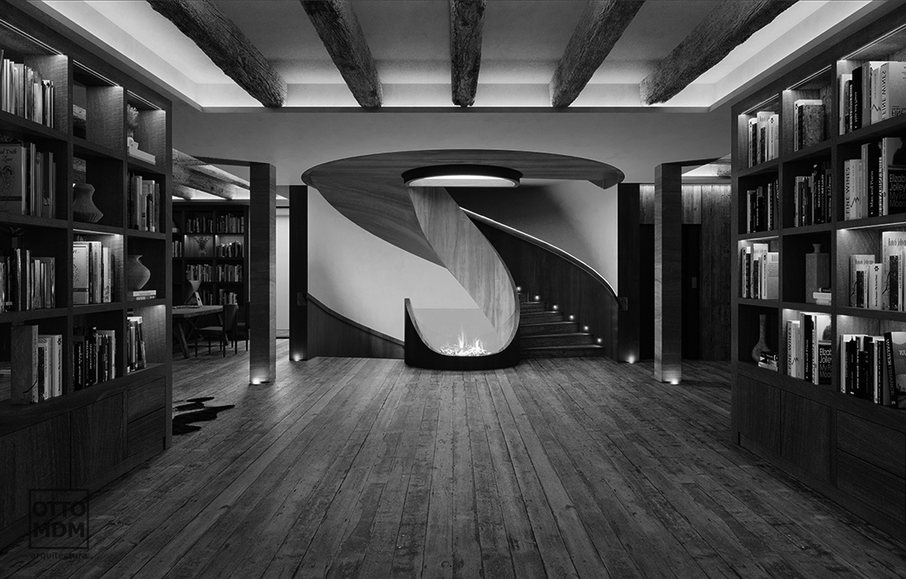 Hotel Maribel Sierra Nevada, recepción - Otto Medem Arquitectura