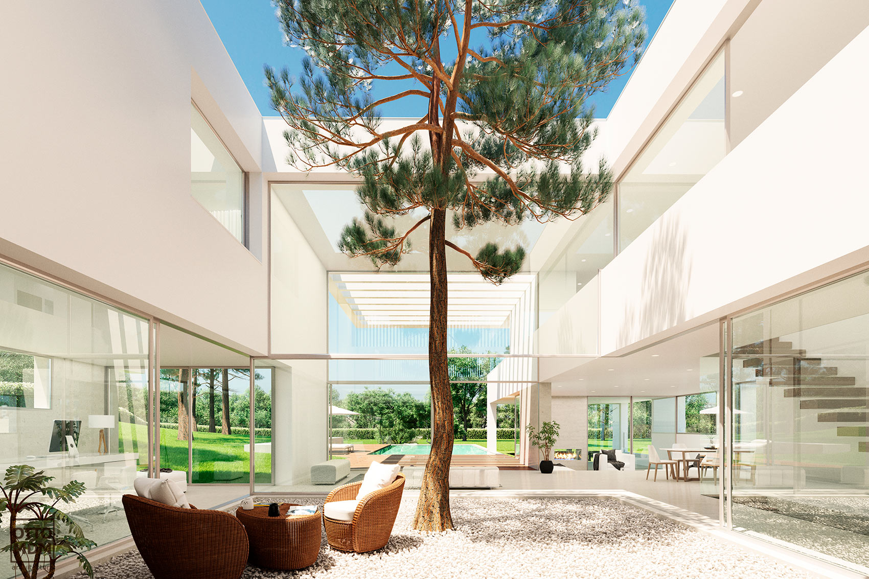 Vivienda unifamiliar de lujo en Madrid, Av. de la Iglesia, Somosaguas - Otto Medem Arquitectura