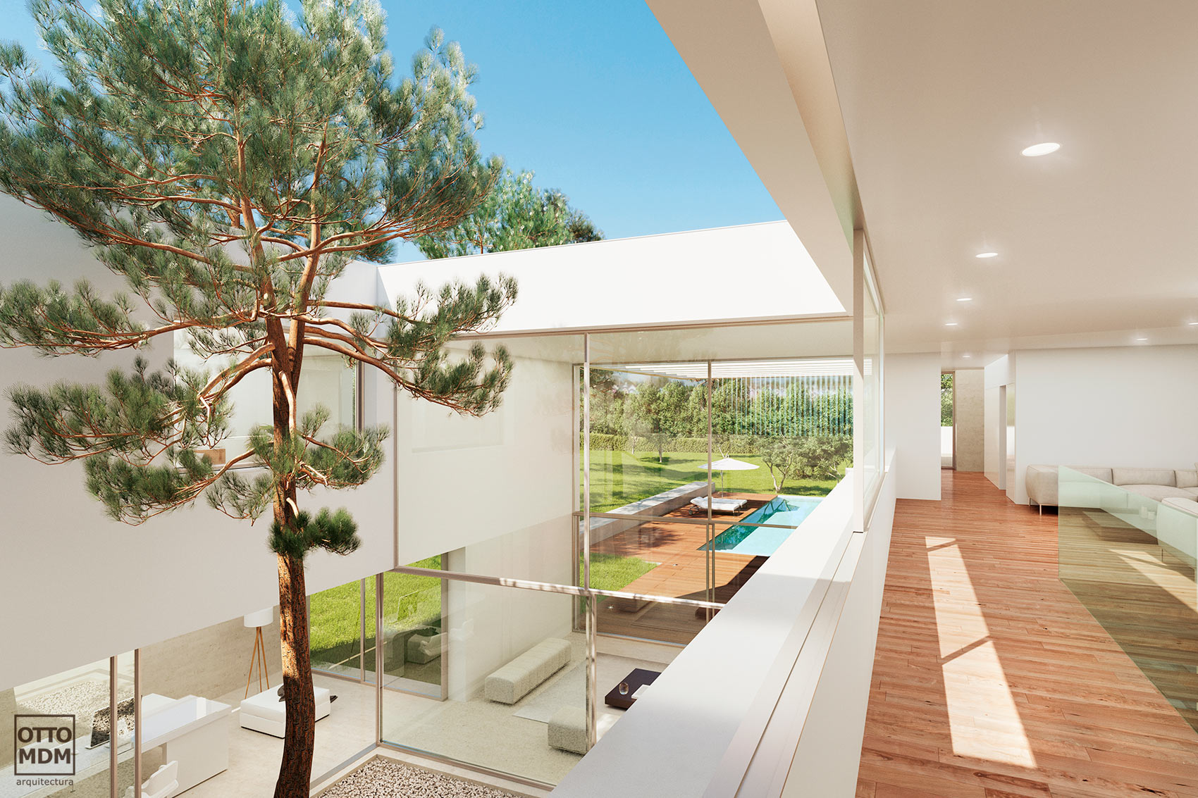 Vivienda unifamiliar de lujo en Madrid, Av. de la Iglesia, Somosaguas - Otto Medem Arquitectura
