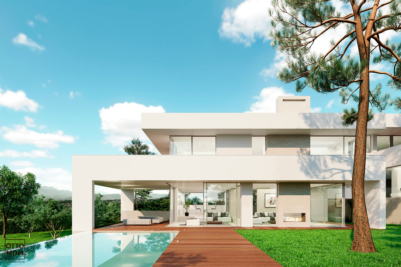 Vivienda unifamiliar de lujo en Madrid, Av. de la Iglesia, Somosaguas - Otto Medem Arquitectura