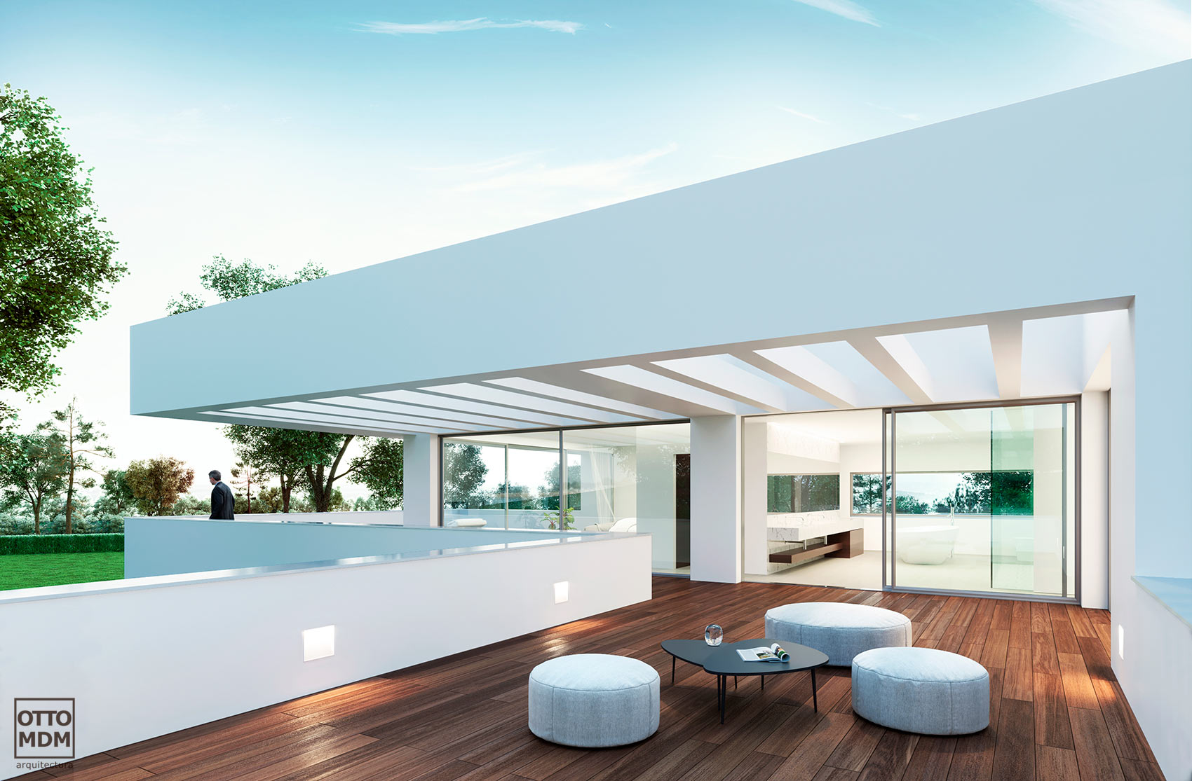 Vivienda unifamiliar de lujo en Madrid, Av. de la Iglesia, Somosaguas - Otto Medem Arquitectura