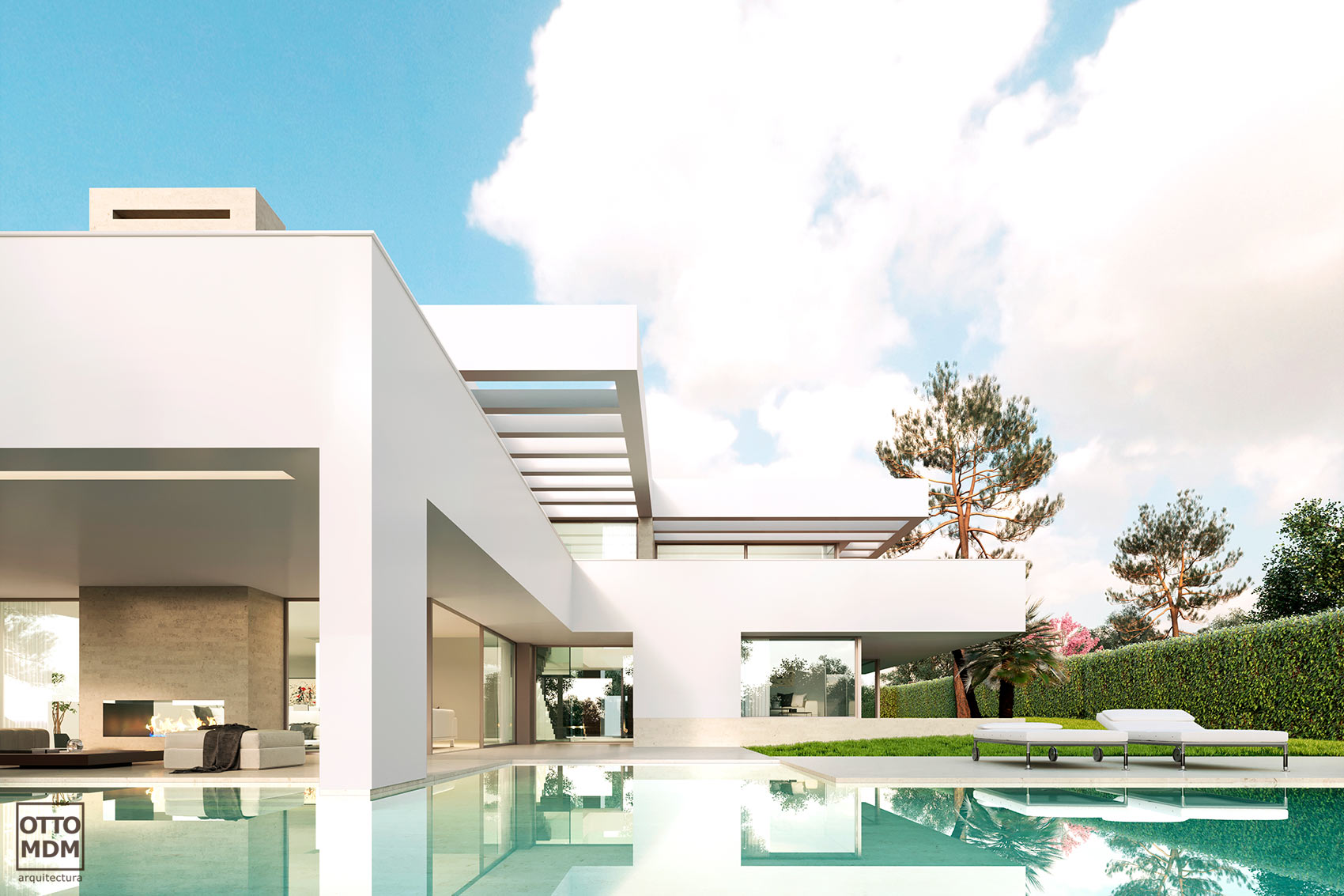 Vivienda unifamiliar de lujo en Madrid, Av. de la Iglesia, Somosaguas - Otto Medem Arquitectura