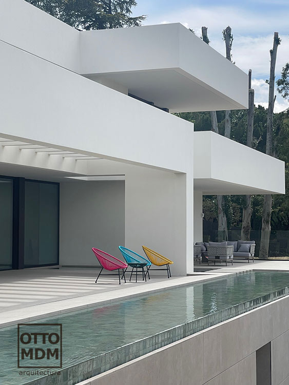 Luxury single-family homes in Madrid, avant-garde Mediterranean architecture Luxury single-family homes in Madrid, avant-garde Mediterranean architecture