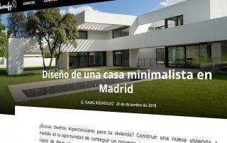 Homify. Diseño de una casa minimalista en Madrid