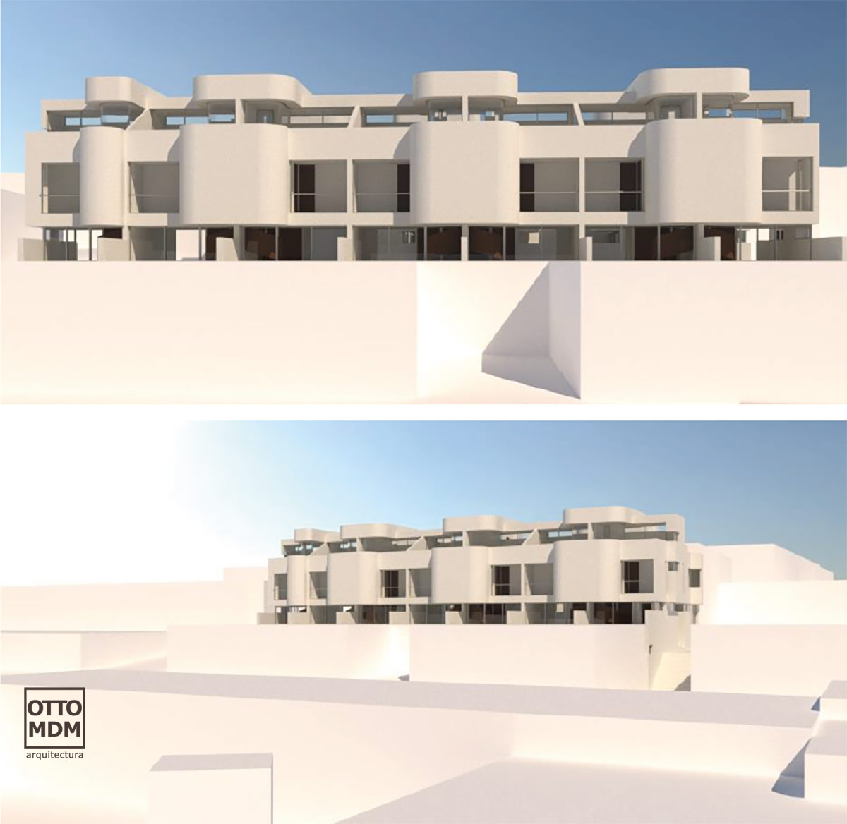 Concurso 10 viviendas adosadas en Tarifa con garaje y ático - Arquitectura Saludable