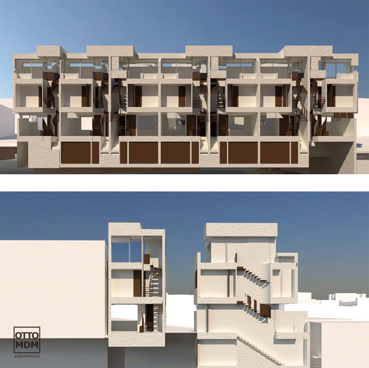Concurso 10 viviendas adosadas en Tarifa con garaje y ático - Arquitectura Saludable